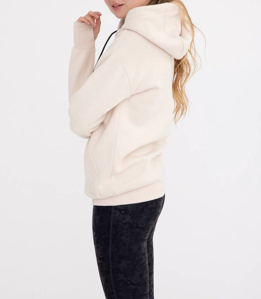 Fleece Lined Hoodie Pullover with thumbholes
